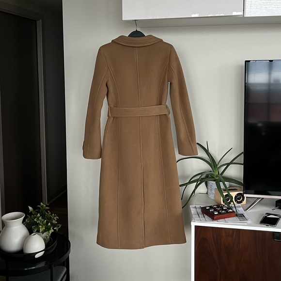 New 2XS Aritzia Babaton The Connor Wool Tailored Winter Coat Long Winter Elegant - Picture 8 of 16